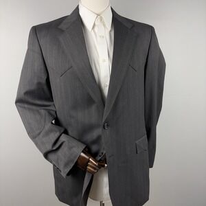 Circle S Blazer Men's 42L Dallas Texas Western Jacket Yoke Rockabilly Sport Coat
